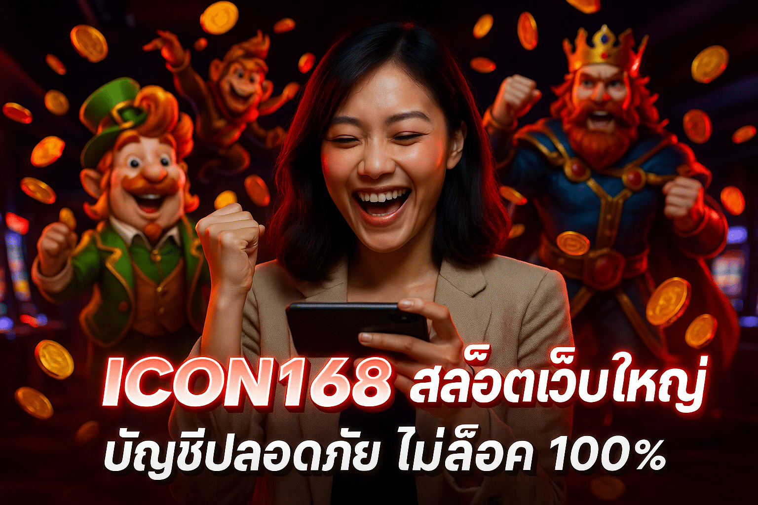 ICON1688 สล็อตเว็บใหญ่ บัญชีปลอดภัย ไม่ล็อค 100%
