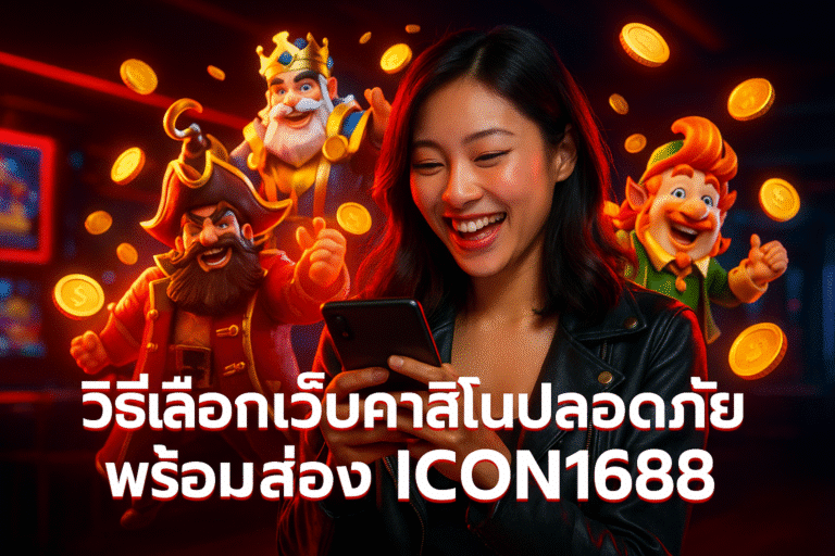 วิธีเลือกเว็บคาสิโนปลอดภัย พร้อมส่อง ICON1688